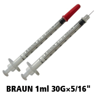 B.BRAUN　1ml　30G　インシュリン用注射器　100本セット